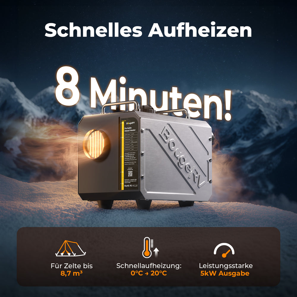 BougeRV Tragbarer Diesel-Außenheizstrahler