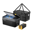 BougeRV CRPRO 20L 12V Tragbarer Auto Kühlschrank Schwarz mit 277WH Akku