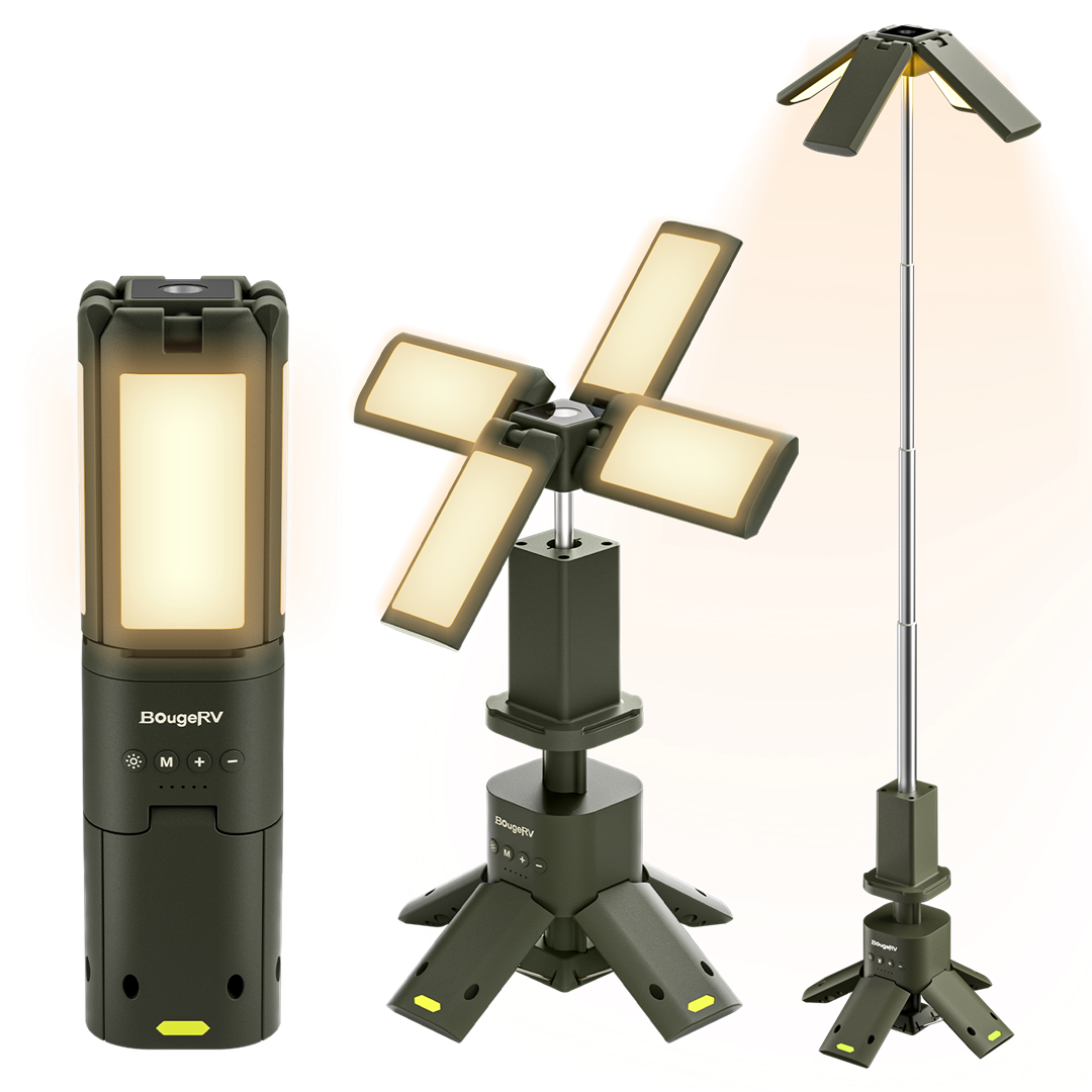 BougeRV Outdoor Tragbar Campinglampe Faltbare