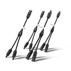 Solar-Steckverbinder 2 Paar Solarpanel Y Stecker(1 Bis 2)Solar Kabel