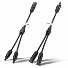 Solar-Steckverbinder 1 Paar Solarstecker Y Verteiler(1 bis 2)Solarkabel für Solarpanel