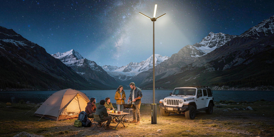 BougeRV T1 tragbare teleskopische Campinglampe