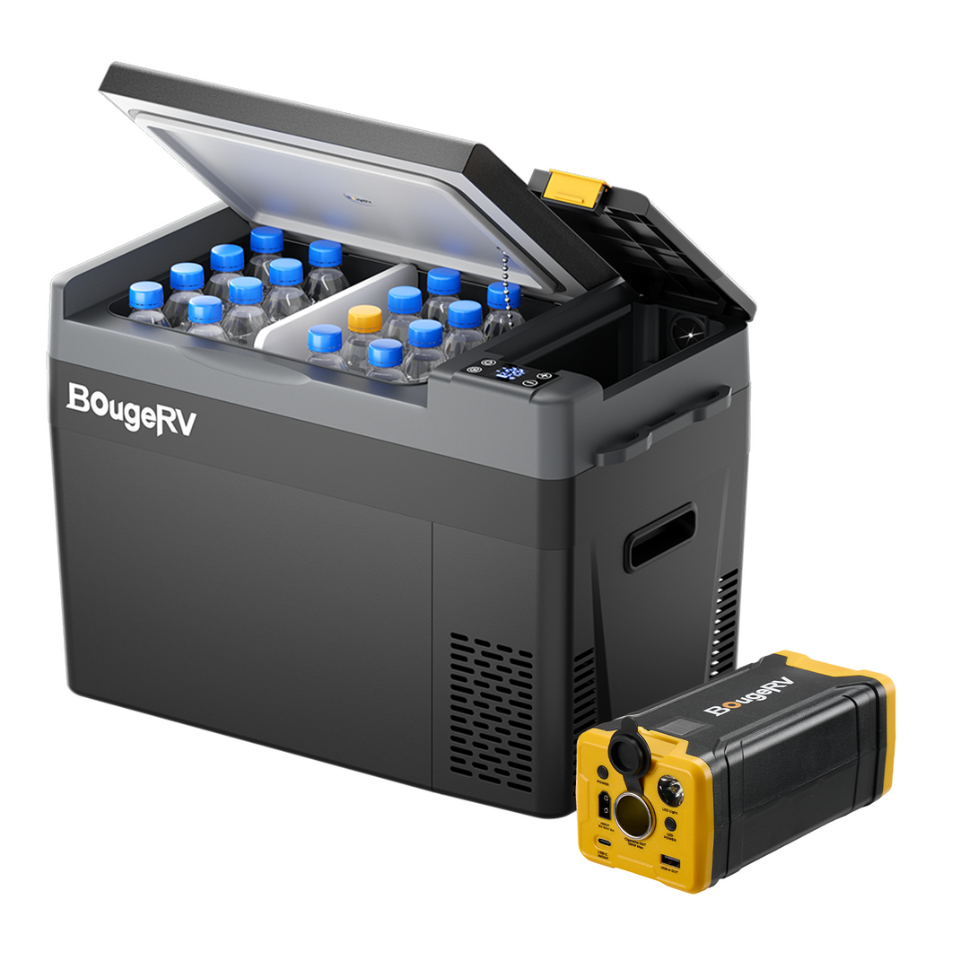 BougeRV CRPRO 29 Liter 12V Tragbarer Auto Kühlschrank Schwarz