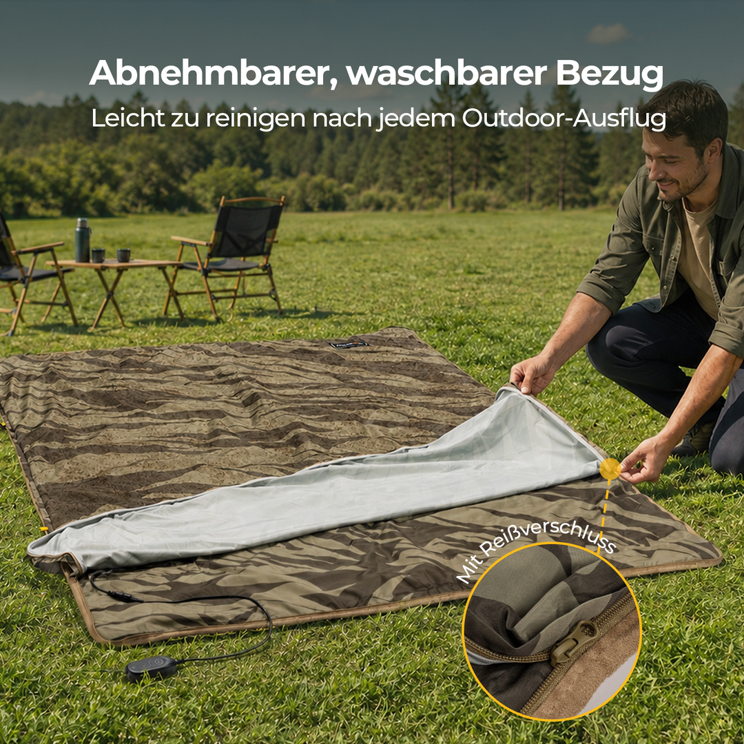 BougeRV 12V tragbare elektrische Decke (Grün)