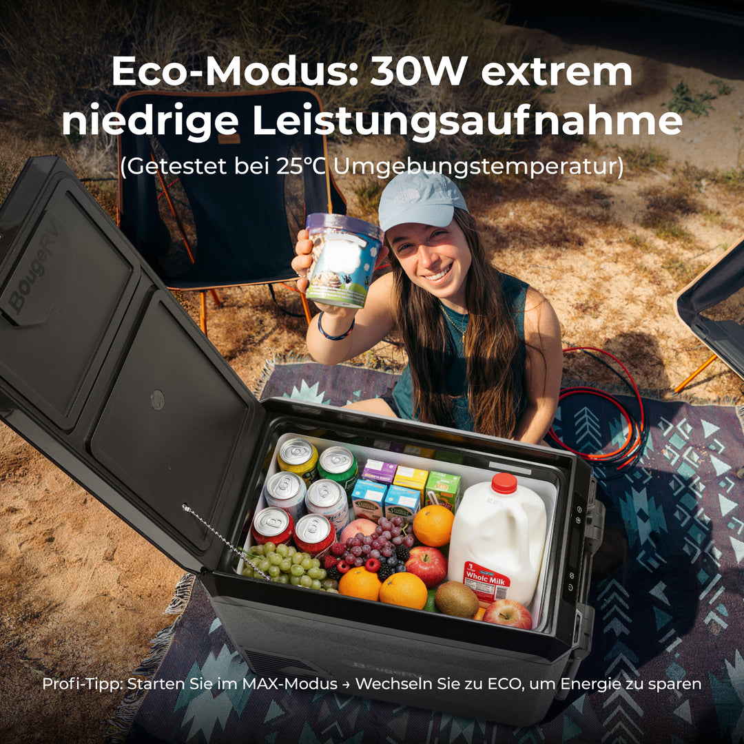 BougeRV Neuer ASPEN S50 12V 47 L tragbarer Kühlschrank (Ohne Rollen)