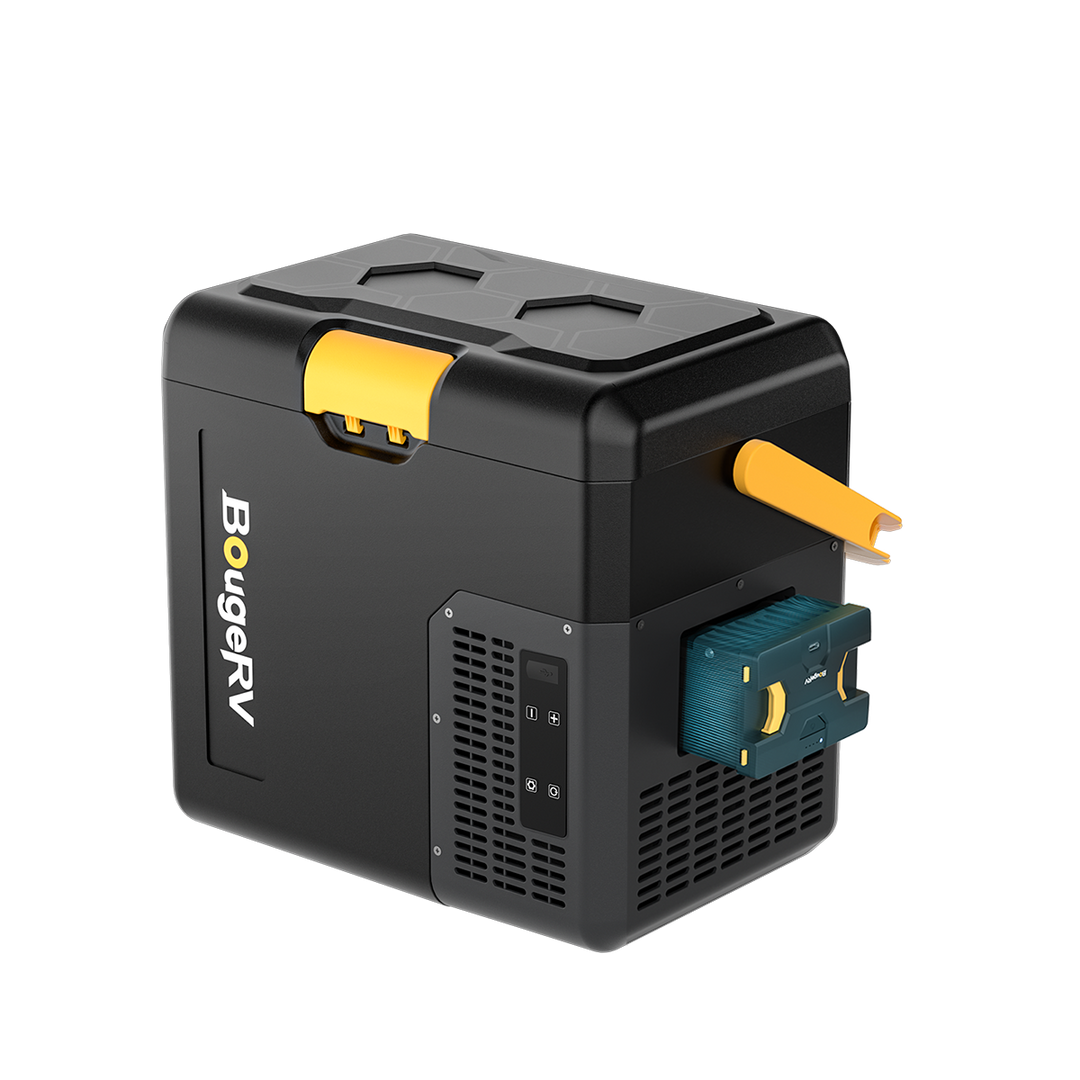 BougeRV CRH 18 Liter Tragbarer Auto Kühlschrank Schwarz mit 173Wh Batterie