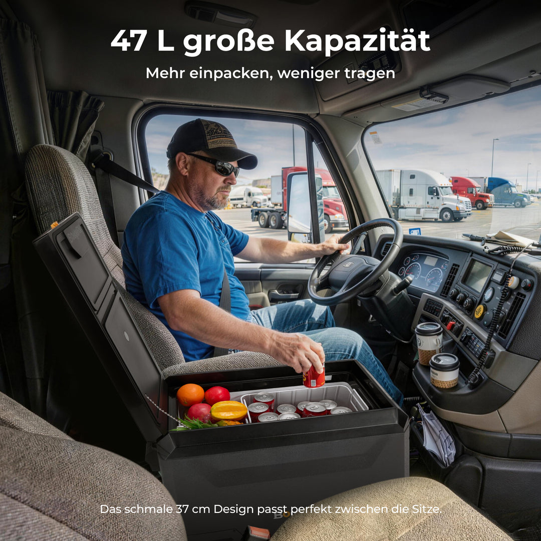 BougeRV Neuer ASPEN S50 12V 47 L tragbarer Kühlschrank (Ohne Rollen)
