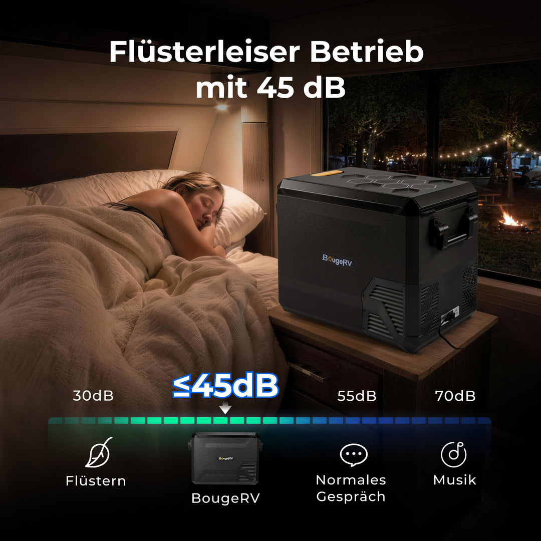 BougeRV Neuer ASPEN S50 12V 47 L tragbarer Kühlschrank (Ohne Rollen)