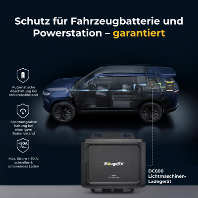 BougeRV DC600 Lichtmaschinen Ladegerät