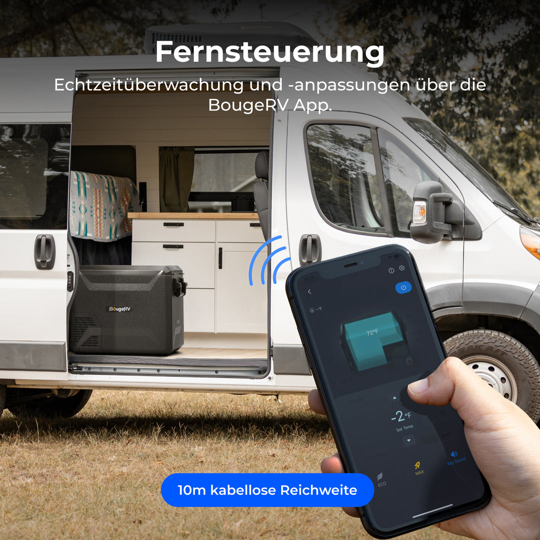 BougeRV Neuer ASPEN S50 12V 47 L tragbarer Kühlschrank (Ohne Rollen)
