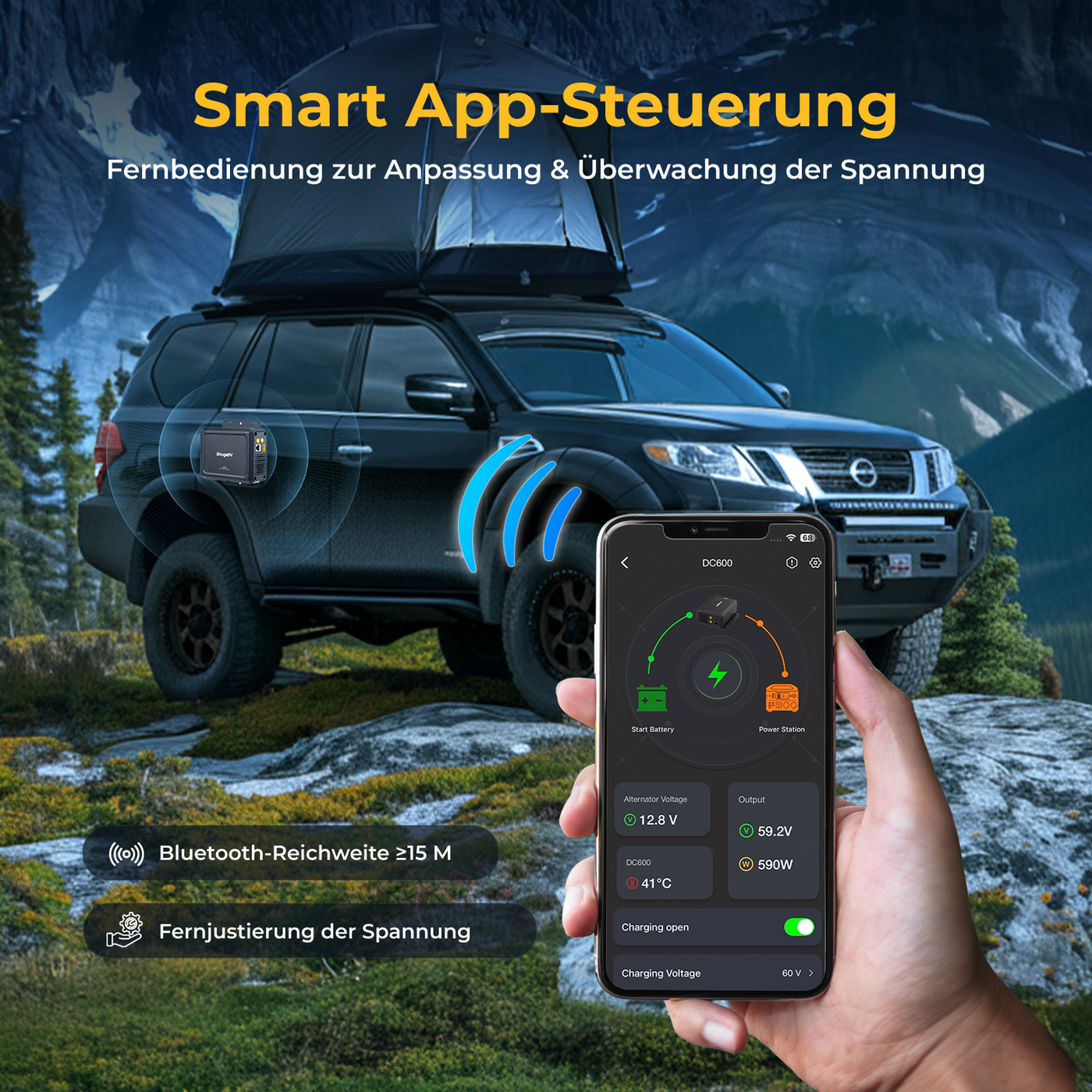 BougeRV DC600 Lichtmaschinen Ladegerät