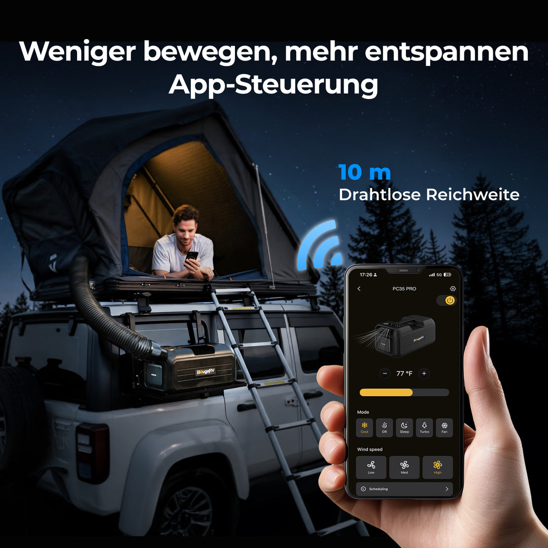 BougeRV PC35 PRO 1 kW Tragbare Klimaanlage