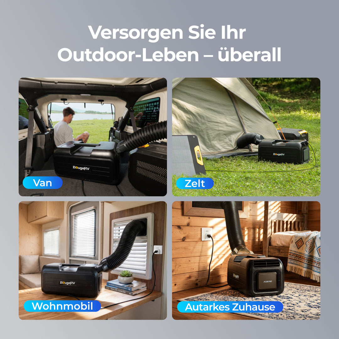 BougeRV PC35 PRO tragbare Klimaanlage mit 1,0 kW (3500 BTU)
