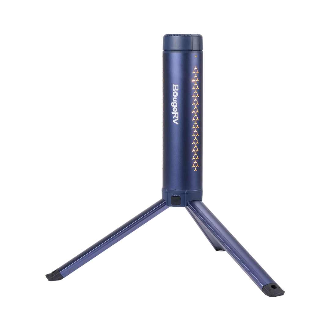 BougeRV Neue T1 tragbare teleskopische Campinglampe (Blau)