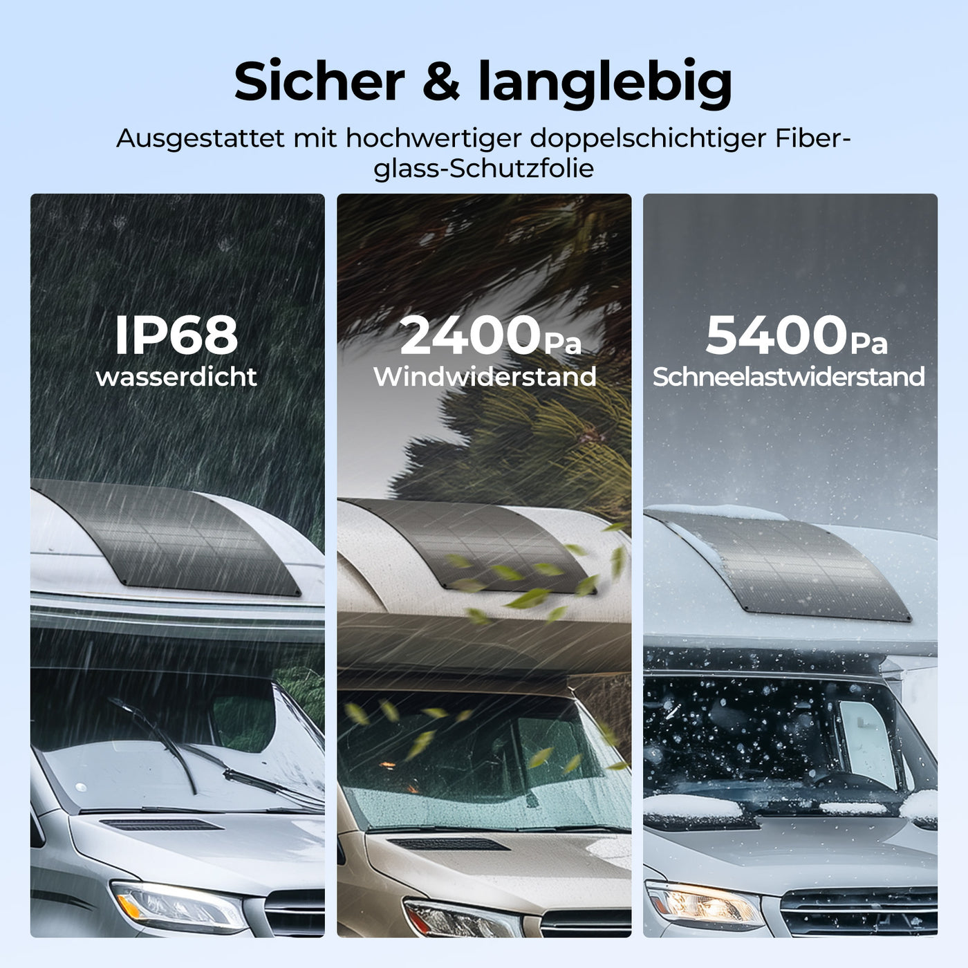 BougeRV Arch Pro 100W N-Typ TOPCon flexibles Solarpanel (12/24V kompatibel)