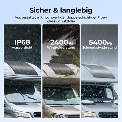 BougeRV Arch Pro 100W N-Typ TOPCon flexibles Solarpanel (12/24V kompatibel)