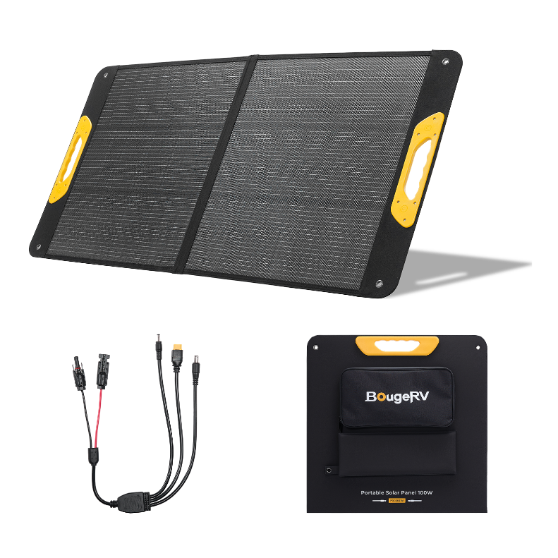 BougeRV Neues tragbares 100-W-Solarpanel