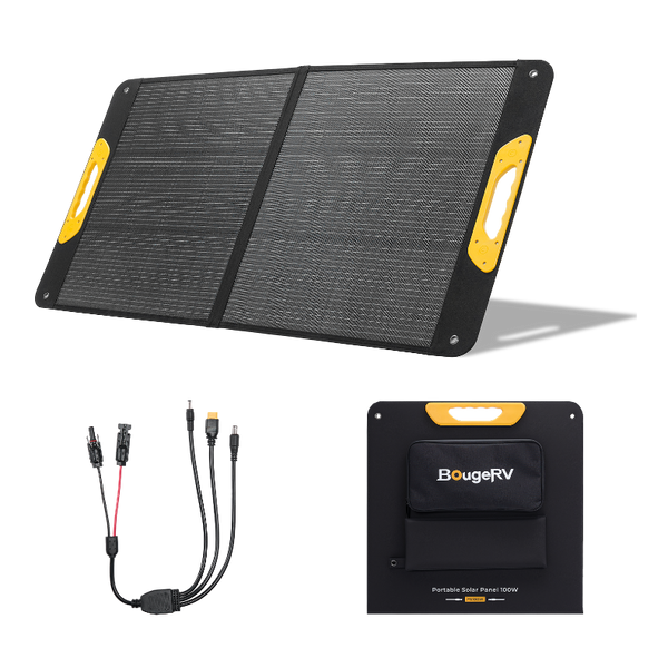 BougeRV Neues tragbares 100-W-Solarpanel