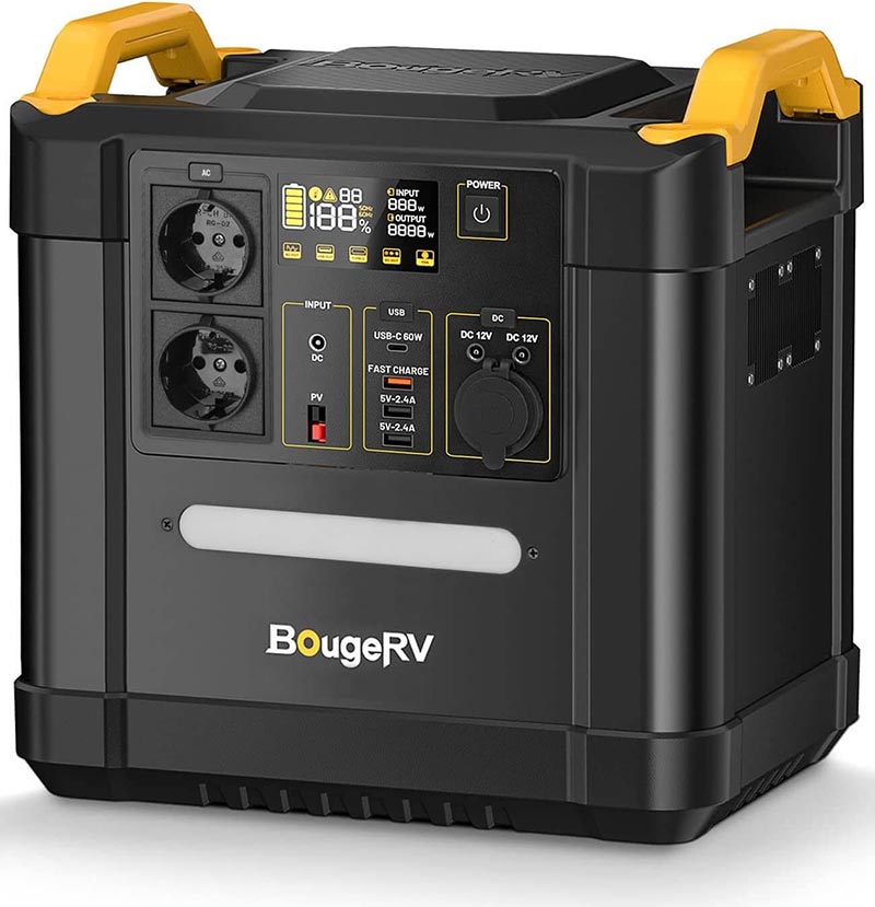 BougeRV Fort1500 1456Wh Tragbare Powerstation LiFePO4