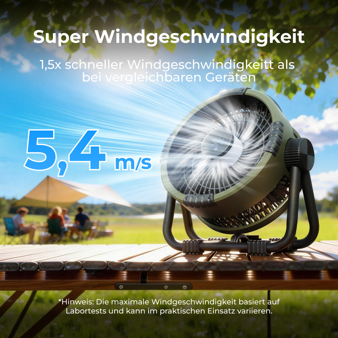 BougeRV F01 Outdoor-Ventilator Grün