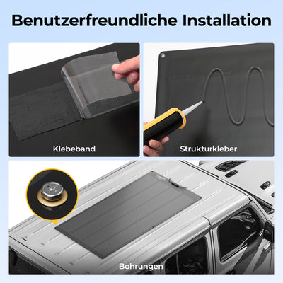 BougeRV Arch Pro 200W N-Typ TOPCon flexibles Solarpanel (12/24V kompatibel)