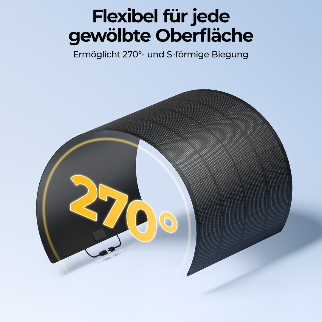 BougeRV Arch Pro 200W N-Typ TOPCon flexibles Solarpanel (12/24V kompatibel)