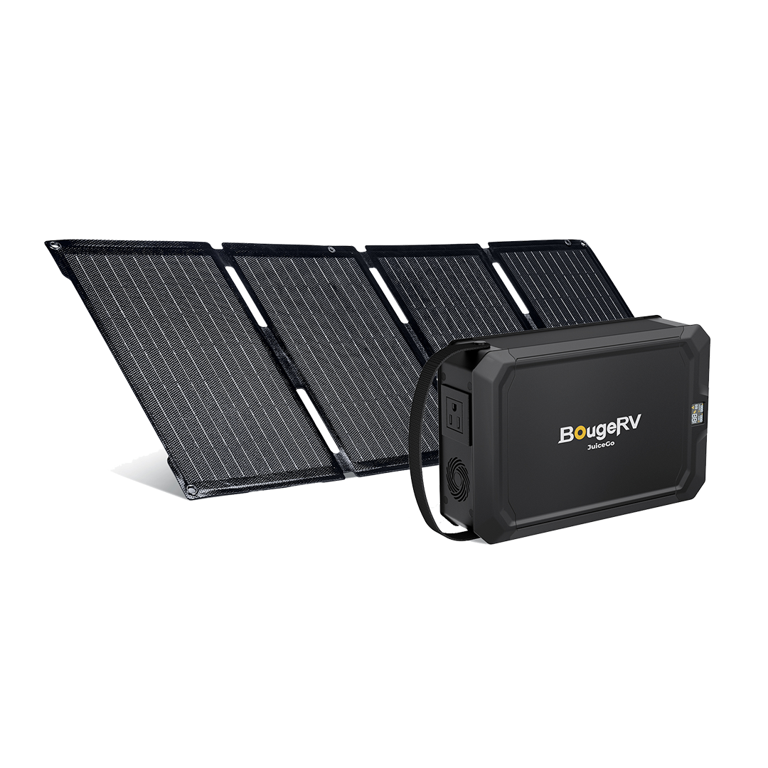 BougeRV 50W Flexibles Tragbares Solarpanel aus Fiberglas