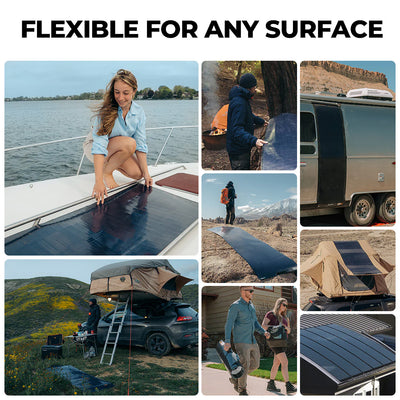 BougeRV Yuma CIGS 100 Wide Flexible Solar Panel (Adhesive Tape)