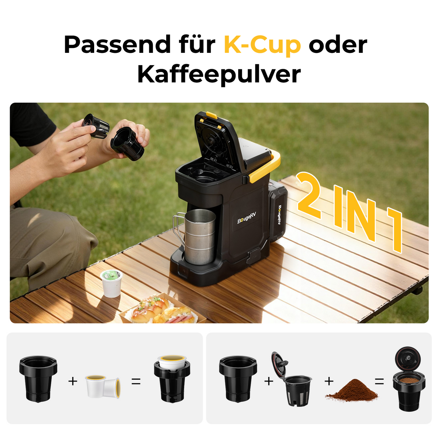 BougeRV Portable Coffee Maker