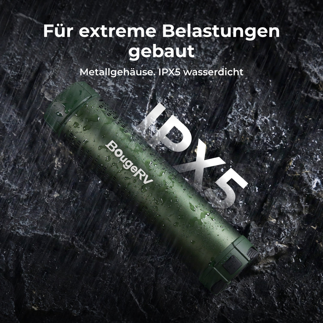 BougeRV Neue T1 tragbare teleskopische Campinglampe (Grün)