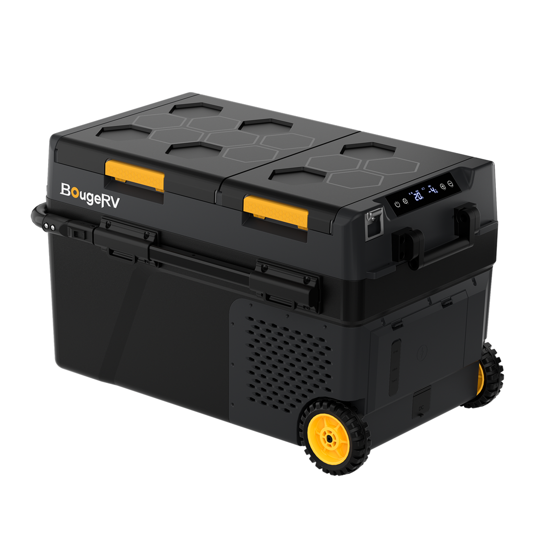 BougeRV CRD2 V2.0 40 L Zwei Zonen Doppeltür Kompressor Kühlbox Auto