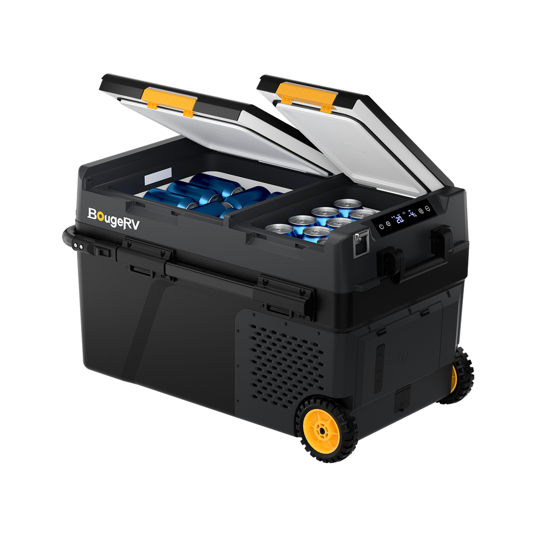 BougeRV CRD2 V2.0 40 L Zwei Zonen Doppeltür Kompressor Kühlbox Auto