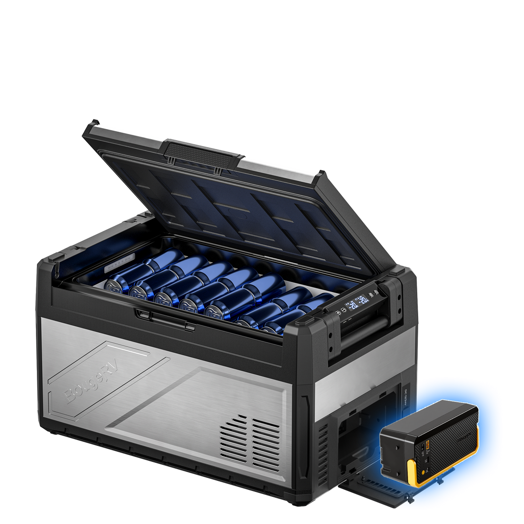 <tc>BougeRV Rocky2 39L Dos Zonas 12V Nevera Compresor Coche, Nevera Portátil</tc>