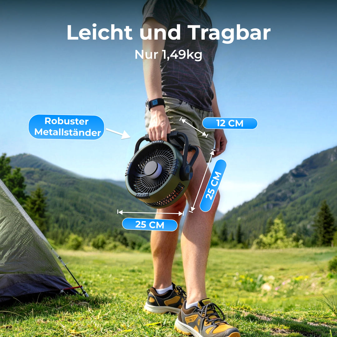 BougeRV F01 Outdoor-Ventilator Grün