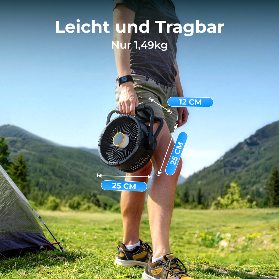 BougeRV F01 Tragbarer Außenventilator