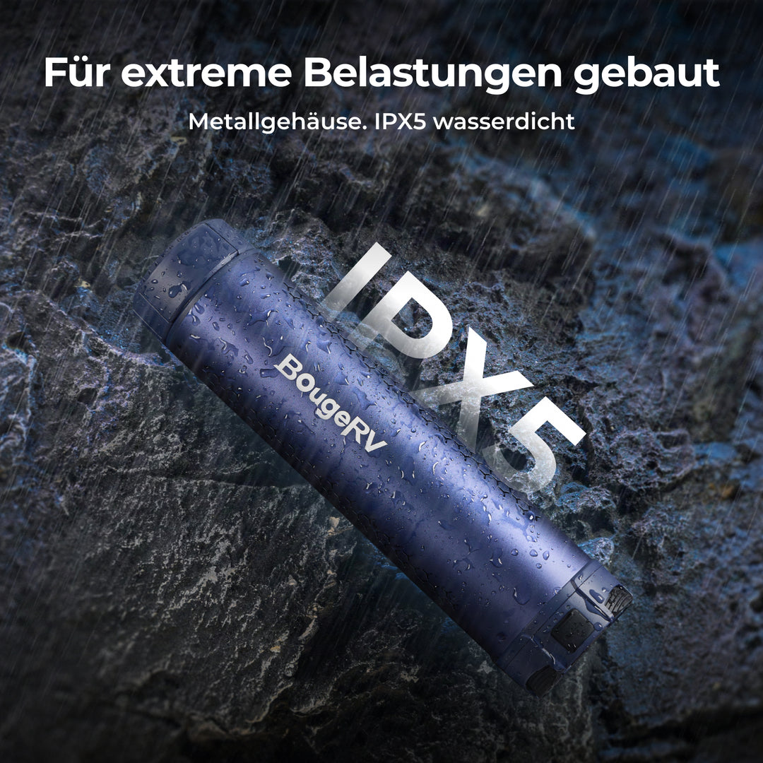 BougeRV Neue T1 tragbare teleskopische Campinglampe (Blau)