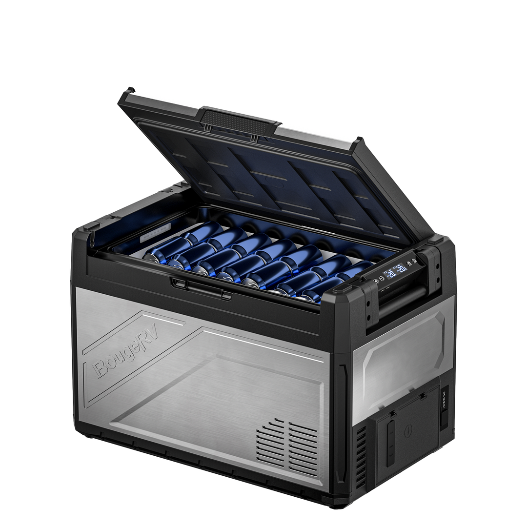 BougeRV New Rocky V3.0 52 L 12-V-Autokühlschrank mit zwei Temperaturzonen