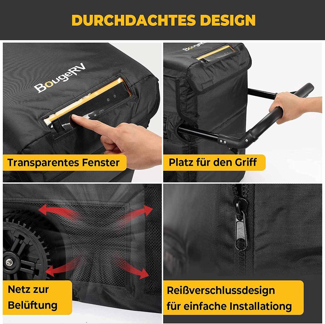 Exzellente Belüftung und zusätzliches Staufach