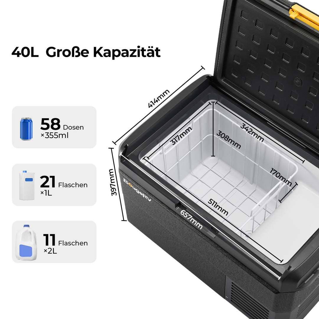 BougeRV CRS 40L Kompressor Kühlbox