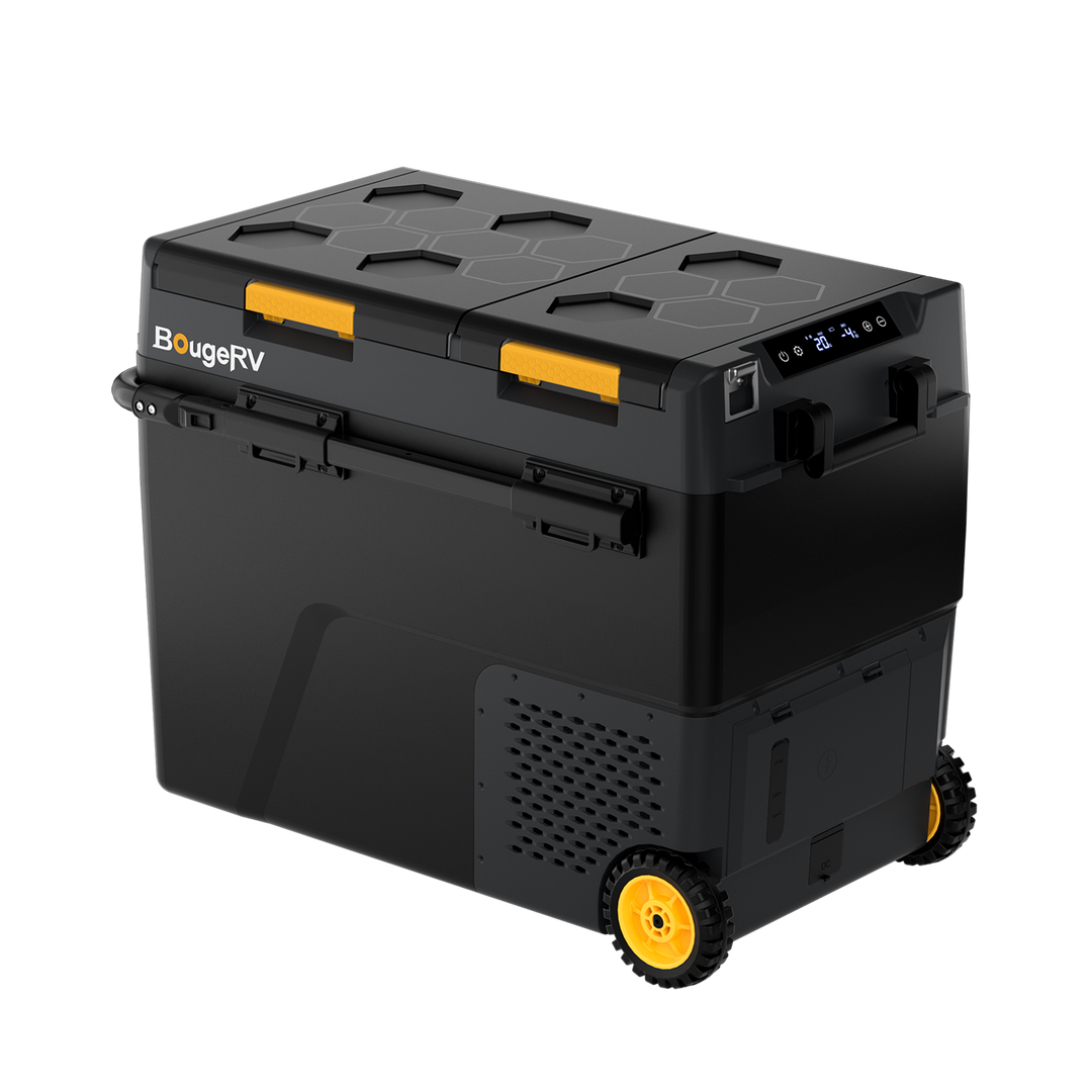 BougeRV CRD2 V2.0 57L Zwei Zonen Doppeltür Kompressor Kühlbox Auto