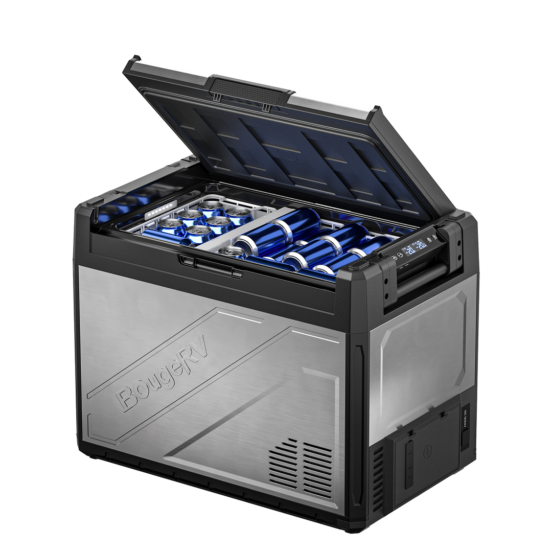 <tc>BougeRV Rocky2 65L Dos Zonas 12V Nevera Compresor Coche, Nevera Portátil</tc>
