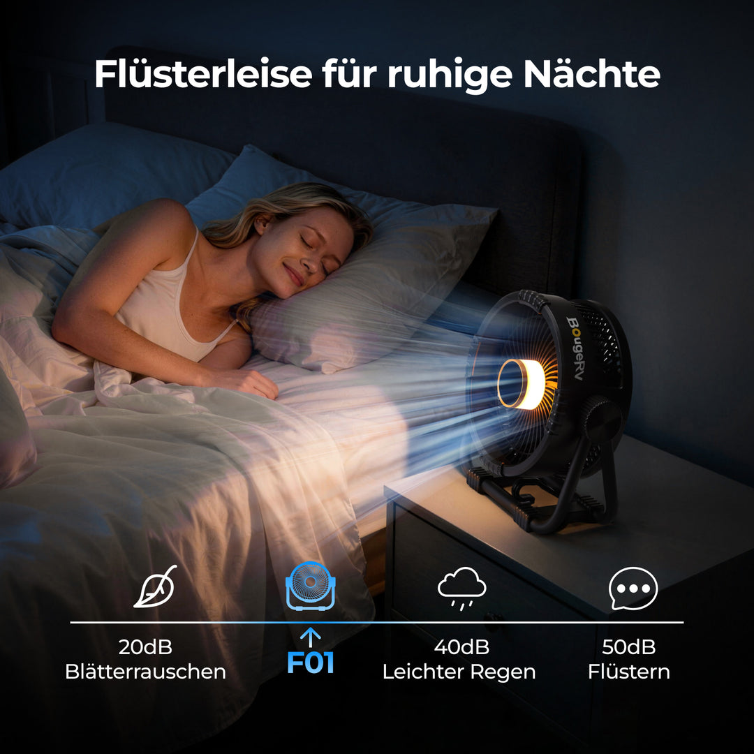 BougeRV F01 Tragbarer Außenventilator