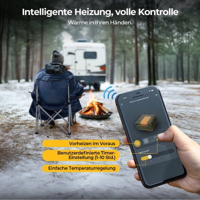 BougeRV 12V tragbare elektrische Decke (Blau)