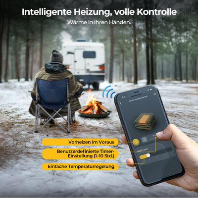 BougeRV 12V tragbare elektrische Decke (Grün)