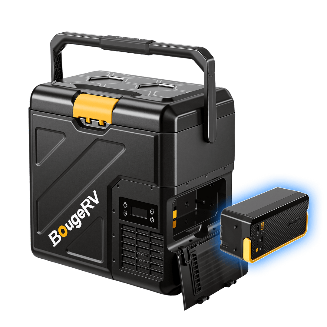 BougeRV Neuer CRH20 20L 12V tragbarer Autokühlschrank mit 240WH Akku