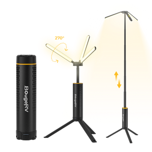 BougeRV Neue T1 tragbare teleskopische Campinglampe