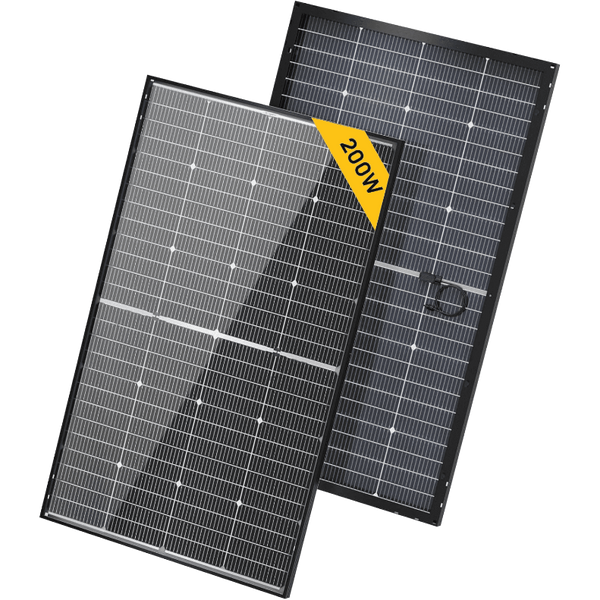 BougeRV N-Typ 12 V/24 V 200 Watt bifaziales 16BB-Solarpanel