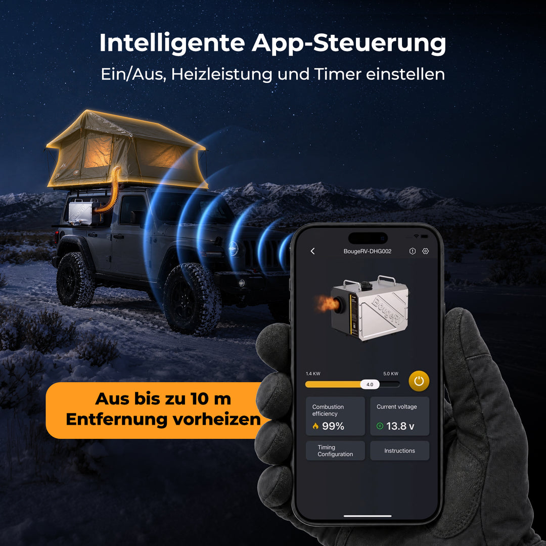 BougeRV 5 kW Diesel-Standheizung (Neue Version 2026)