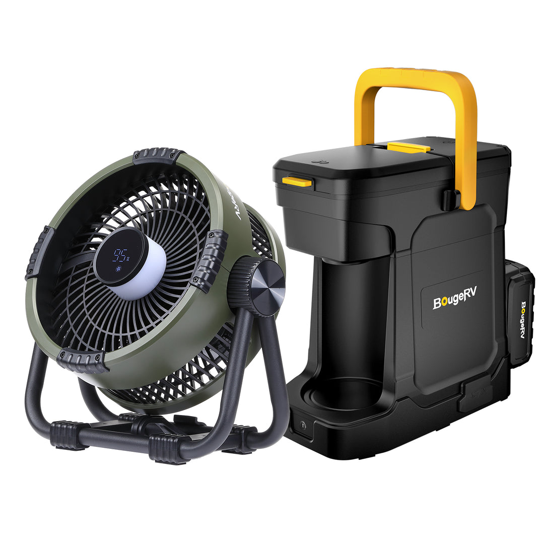 BougeRV F01 Outdoor-Ventilator Grün