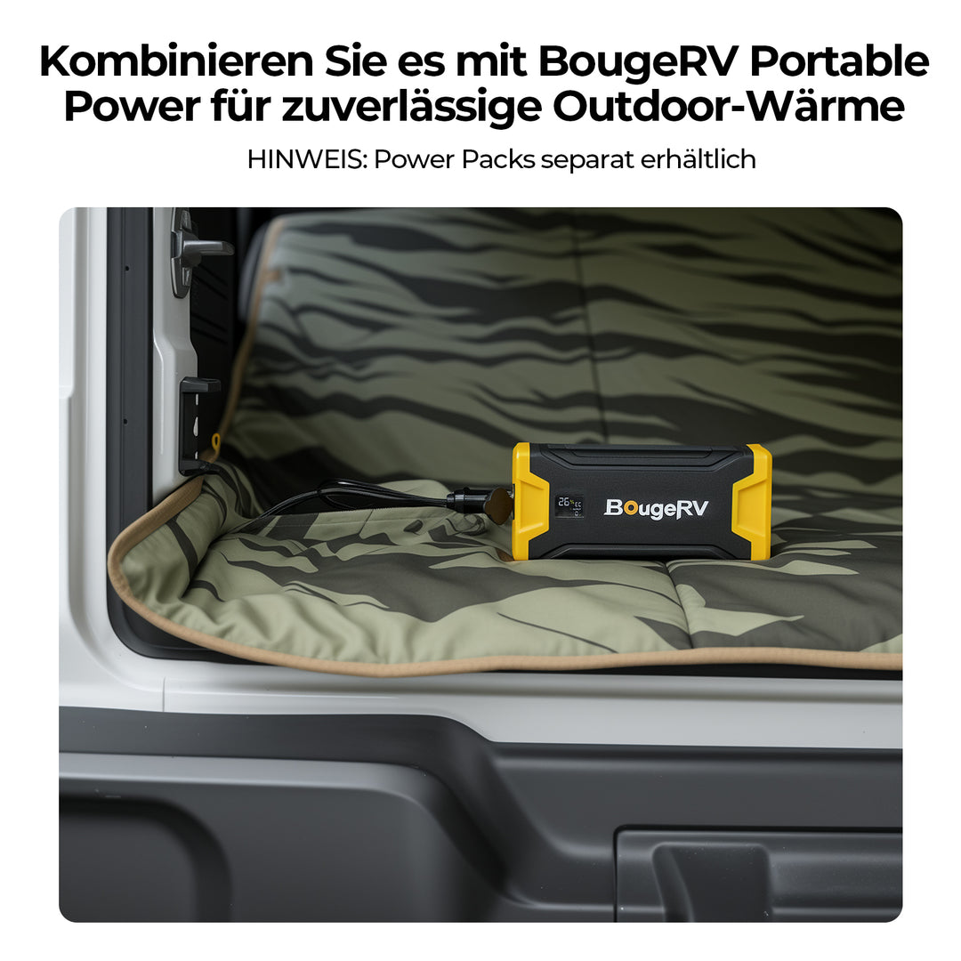 BougeRV 12V tragbare elektrische Decke (2 Stück)